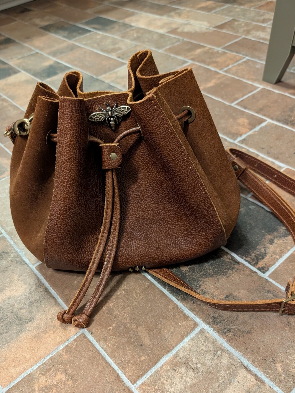 Portland Leather Nest Bucket Bag - Asheville